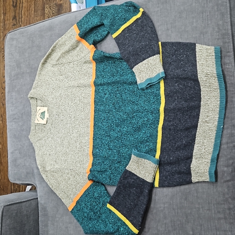 💥50% sale💥O'Hanlon Mills color block wool blend sweater S #c247